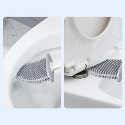 Skanto | CleanBrush – Hygienic Silicone Toilet Brush with Wall Mount