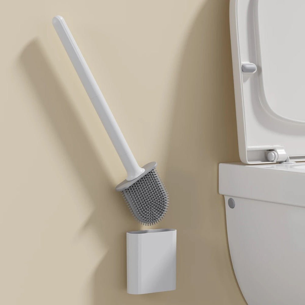 Skanto | CleanBrush – Hygienic Silicone Toilet Brush with Wall Mount