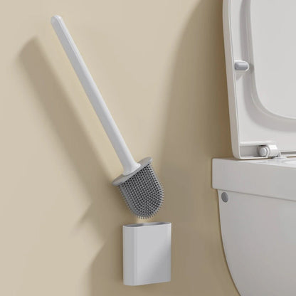 Skanto | CleanBrush – Hygienic Silicone Toilet Brush with Wall Mount