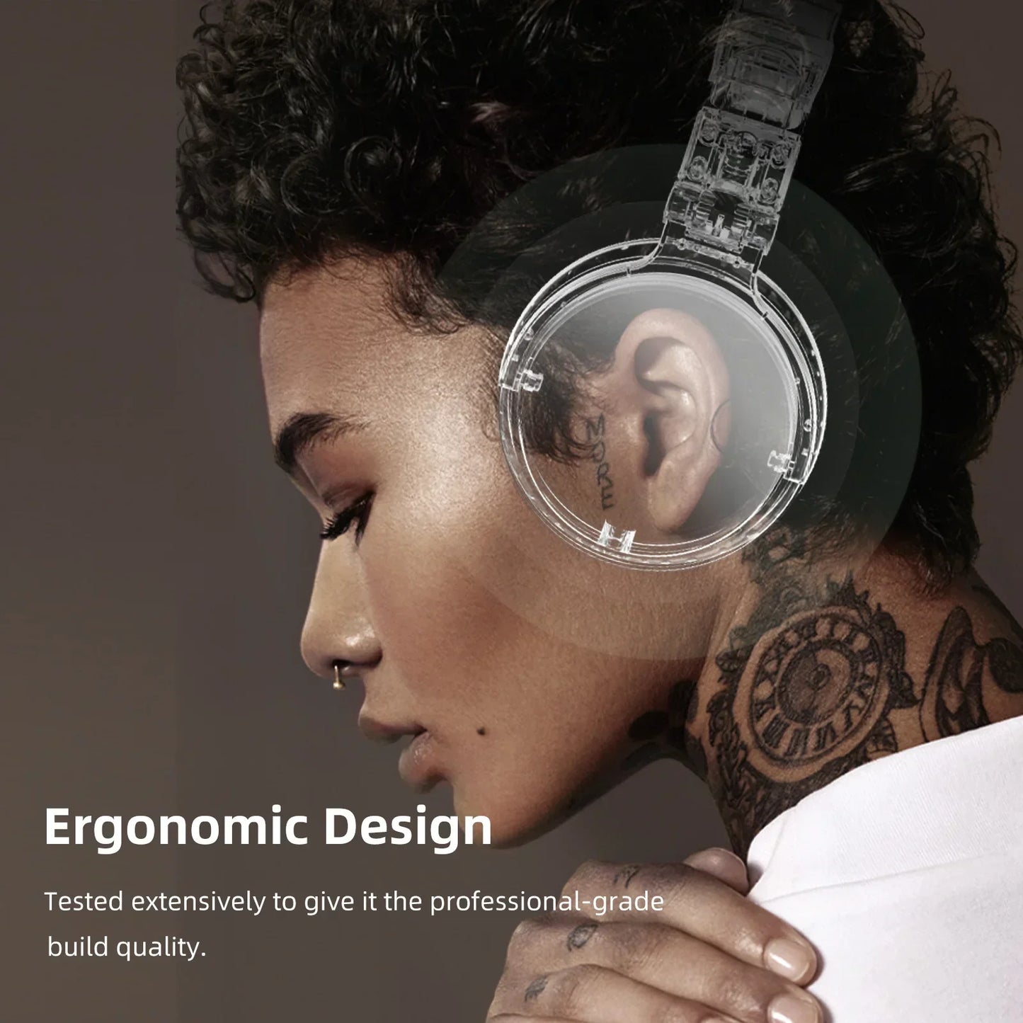 Oneodio Pro 10 Headphones - ANC TWS Noise Cancelling HiFi Stereo Dynamic DJ Studio Monitor Headset