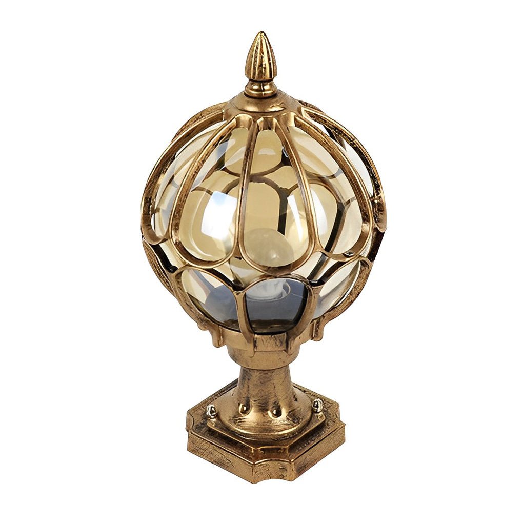 Skanto | Classic Post Garden Lamp with Glass Shade