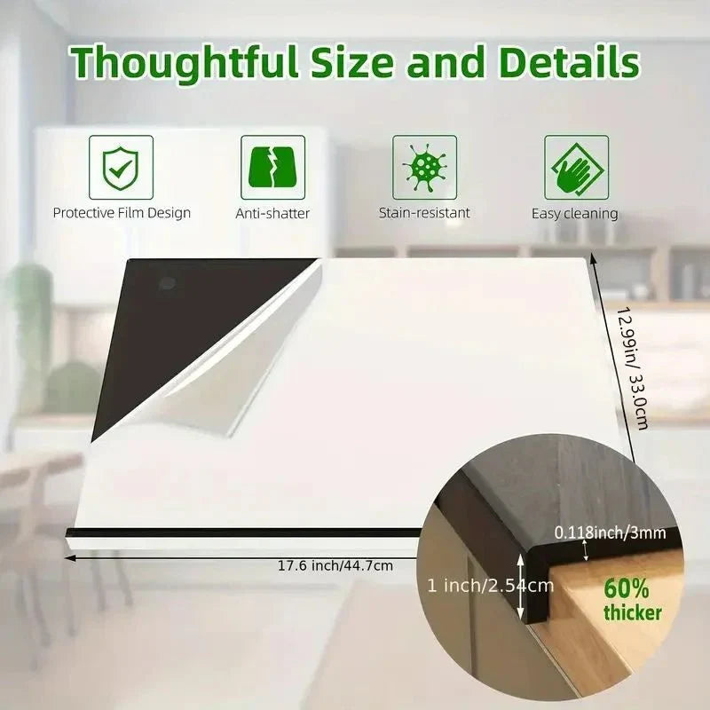 BowLift | CLEARSLICE – Premium Acrylic Cutting Board with Lip