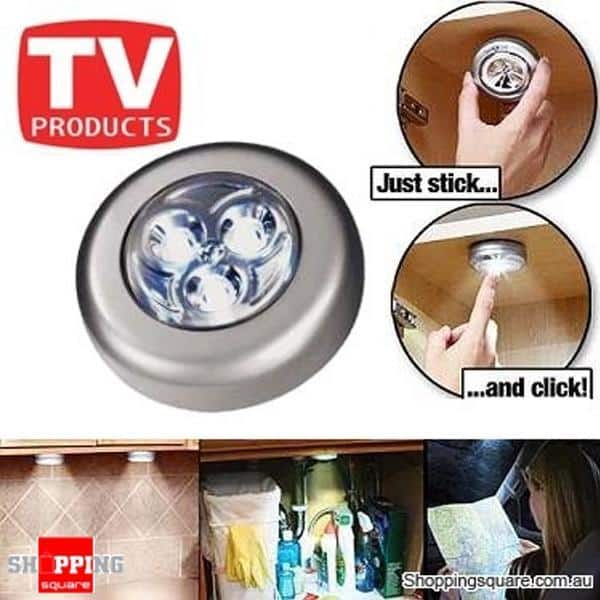 3 Pack Wireless Stick 'n Click LED Lights | Skanto
