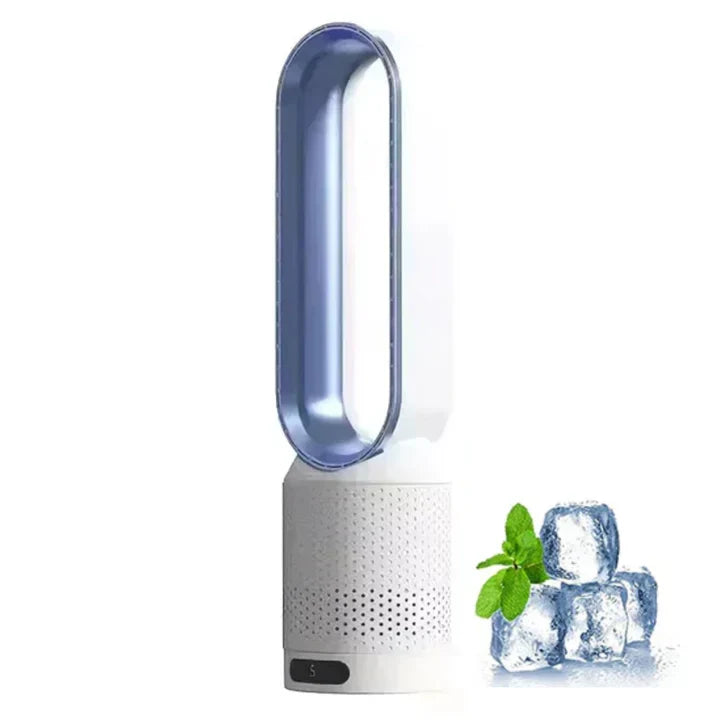 Portable Bladeless Fan with Air Purification and Remote Control | Bowlift