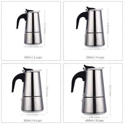 Coffee pot Mocha Espresso Latte Percolator Stove Latte Stove | Brehn