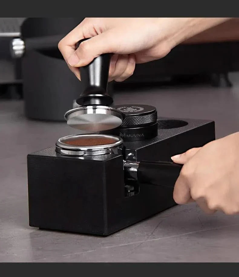 Skanto | Adjustable Coffee Tamping Station – 51-58mm Portafilter Holder