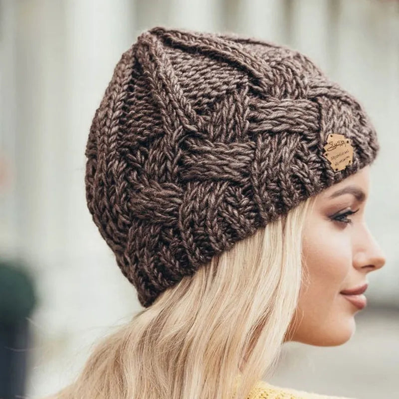 Skanto | Cozy Knit Hat – Soft Wool Blend Winter Beanie