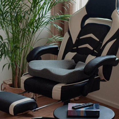 ErgoRelief Seat Cushion – Ergonomic Memory Foam Cushion for Back and Tailbone | Brehn