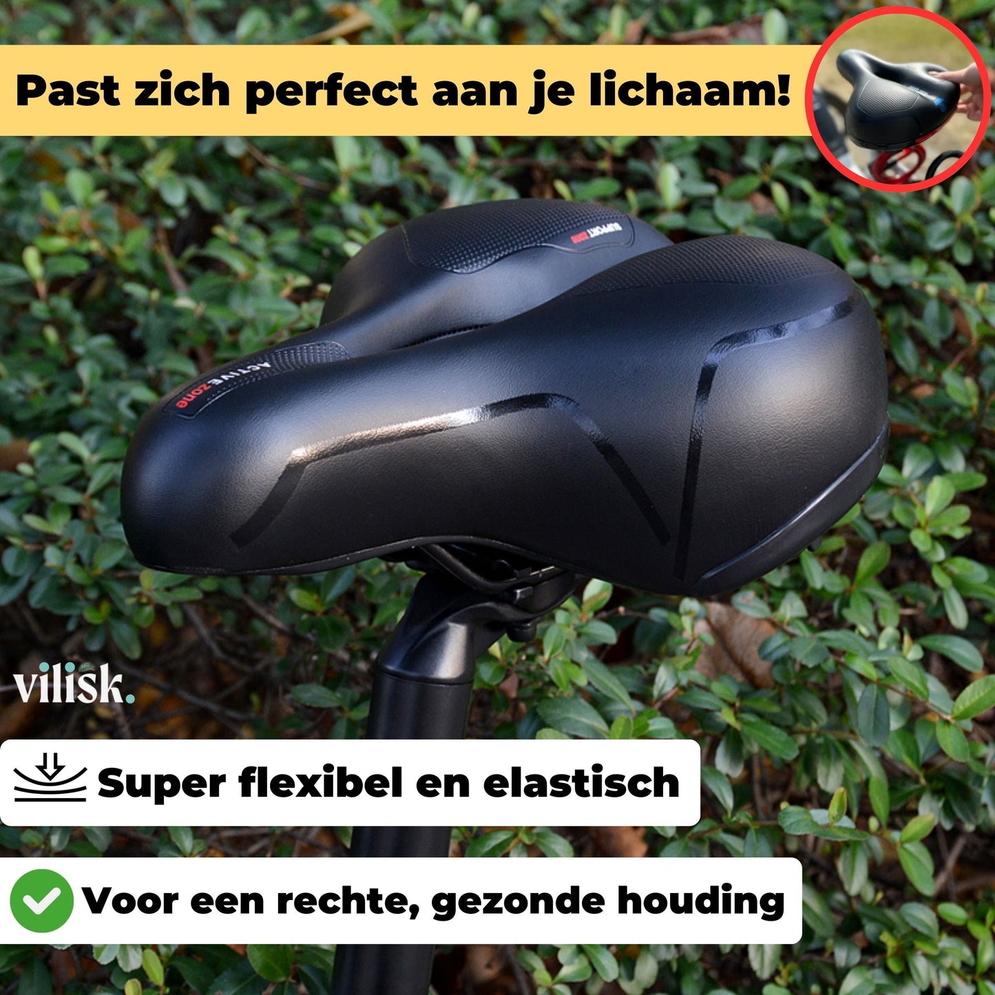 Brehn | Comfortable bicycle saddle for back and tailbone pain