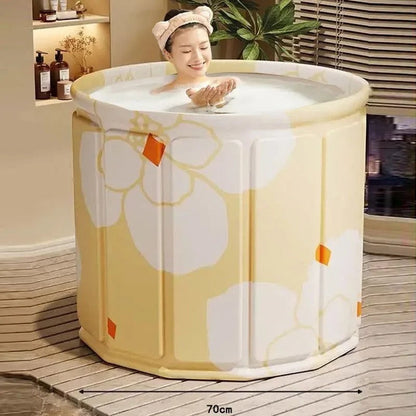 Skanto | Portable Freestanding Plastic Bathtub for Adults
