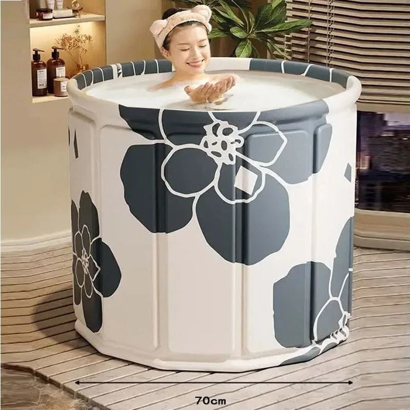 Skanto | Portable Freestanding Plastic Bathtub for Adults