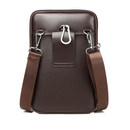 Compact PU Leather Crossbody Bag for Men with Adjustable Strap | Bowlift