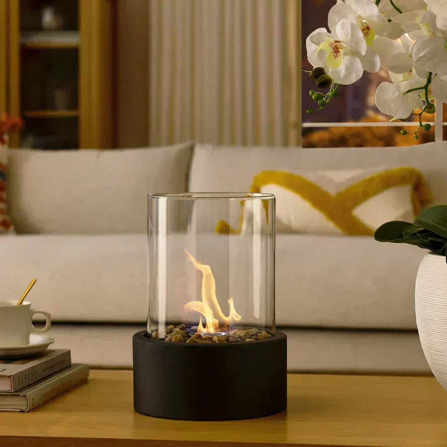BowLift | Fire Pit Tabletop Ethanol Burner with Glass