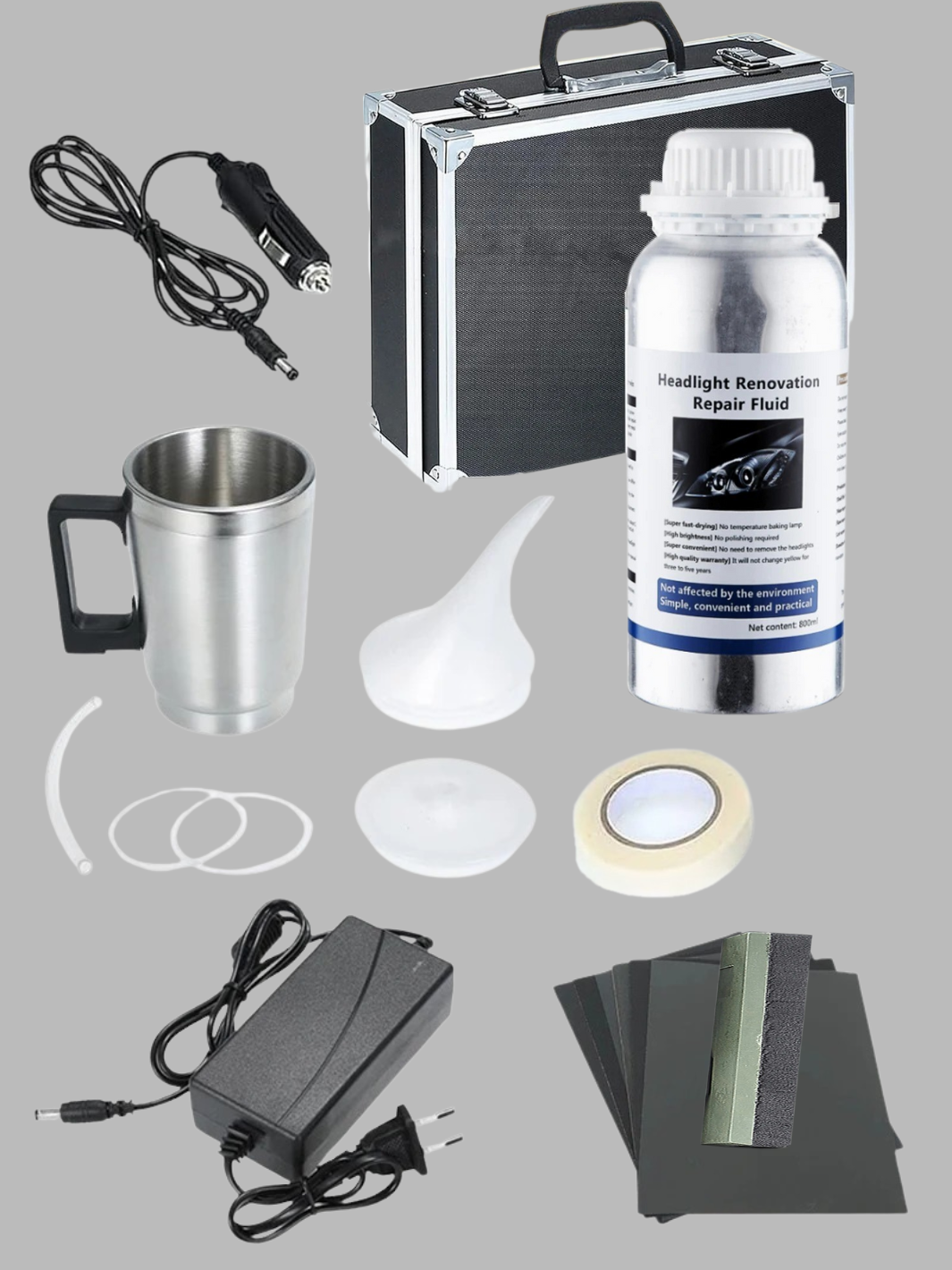 Skanto | Headlight Restoration Kit | ClearVision | Car Headlight Repair and Polishing System