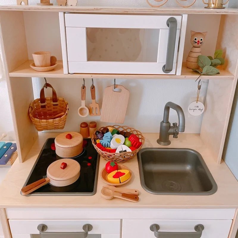 Skanto | Cook’nTimber – Wooden Log Kids' Play Kitchen