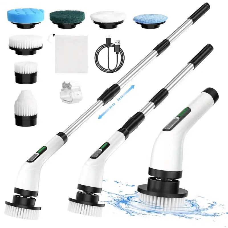BowLift | Wireless electric double-adjustable speed spin scrubber