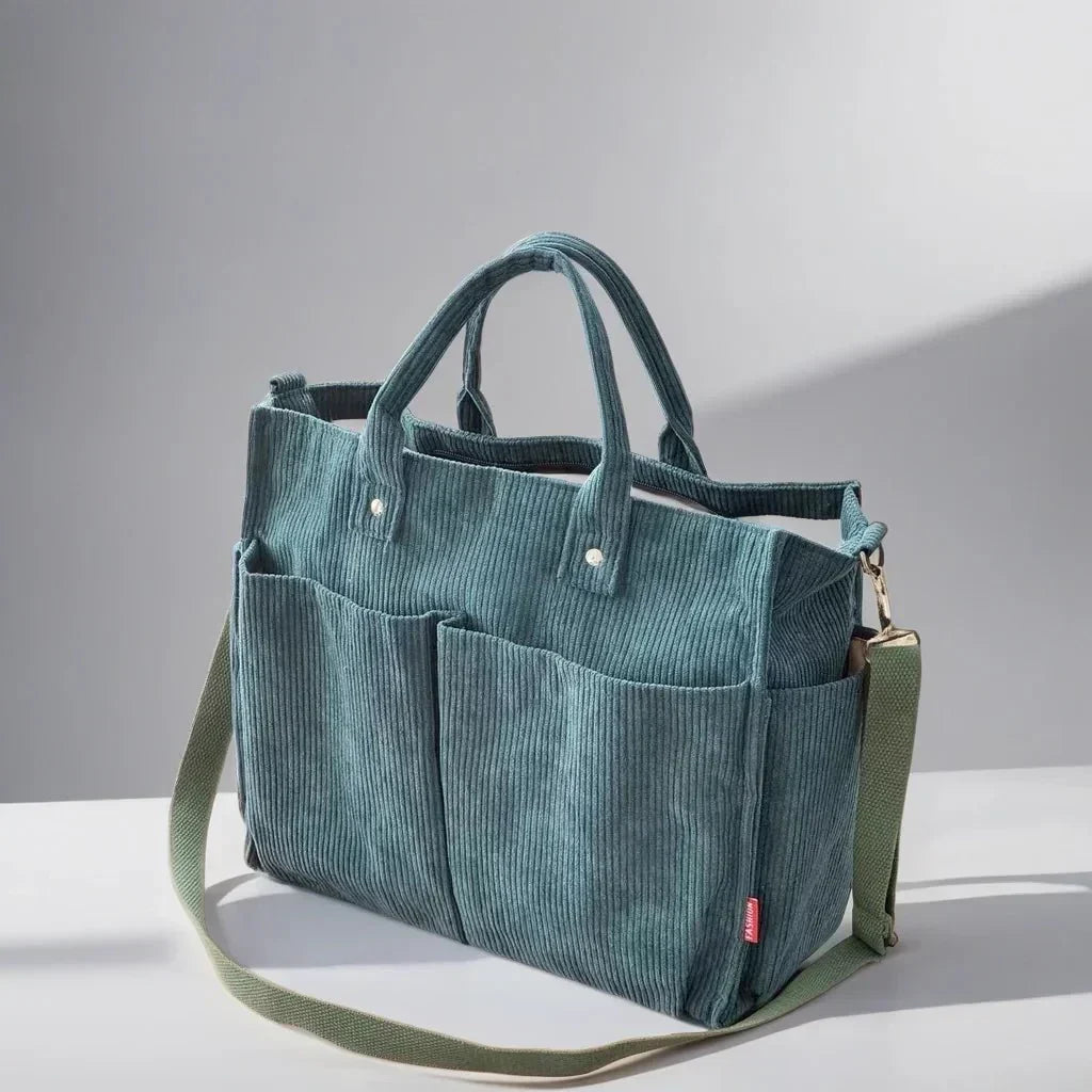 Skanto | CordoTote – Classic Corduroy Shoulder Bag for Everyday