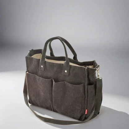 Skanto | CordoTote – Classic Corduroy Shoulder Bag for Everyday
