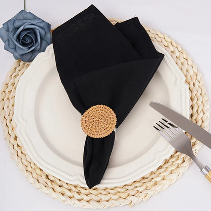 Cotton Cloth Napkins Set of 10 Solid Color Table Napkins Decoration | Bowlift