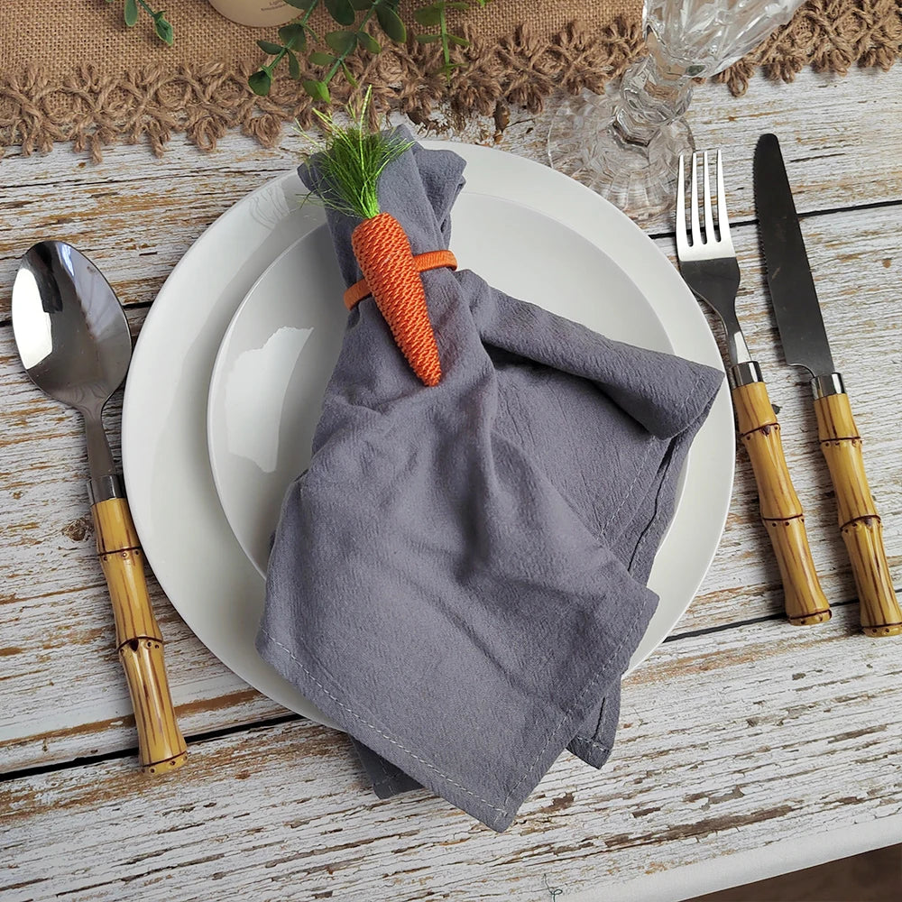 Cotton Cloth Napkins Set of 10 Solid Color Table Napkins Decoration | Bowlift