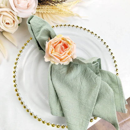 Cotton Cloth Napkins Set of 10 Solid Color Table Napkins Decoration | Bowlift