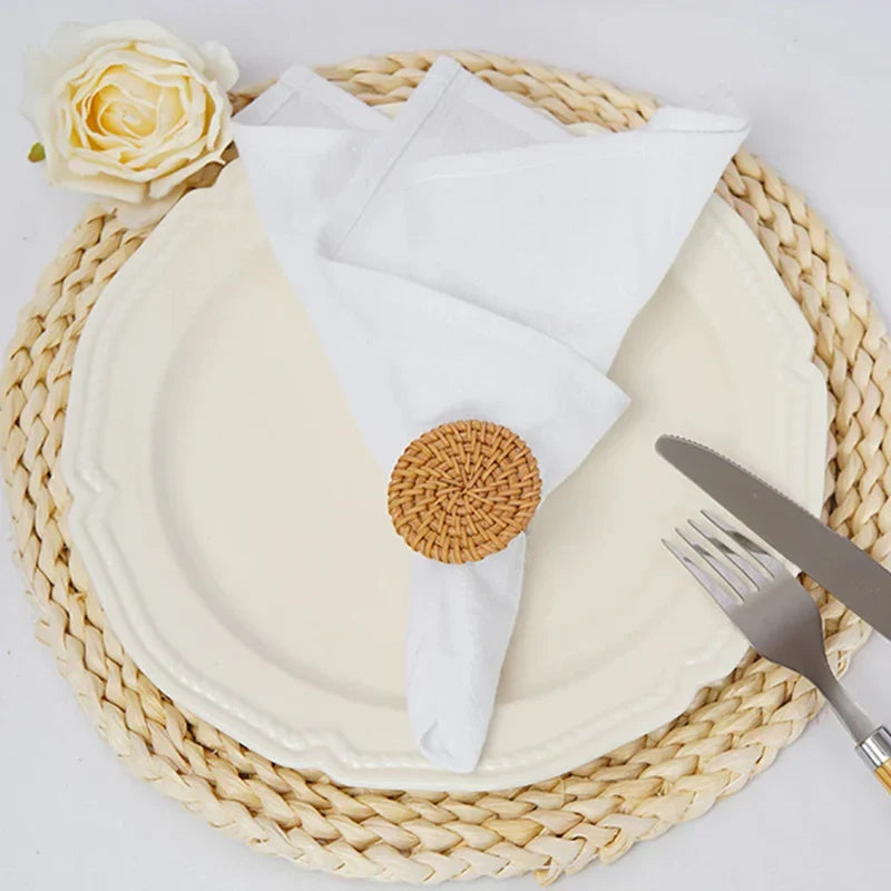 Cotton Cloth Napkins Set of 10 Solid Color Table Napkins Decoration | Bowlift