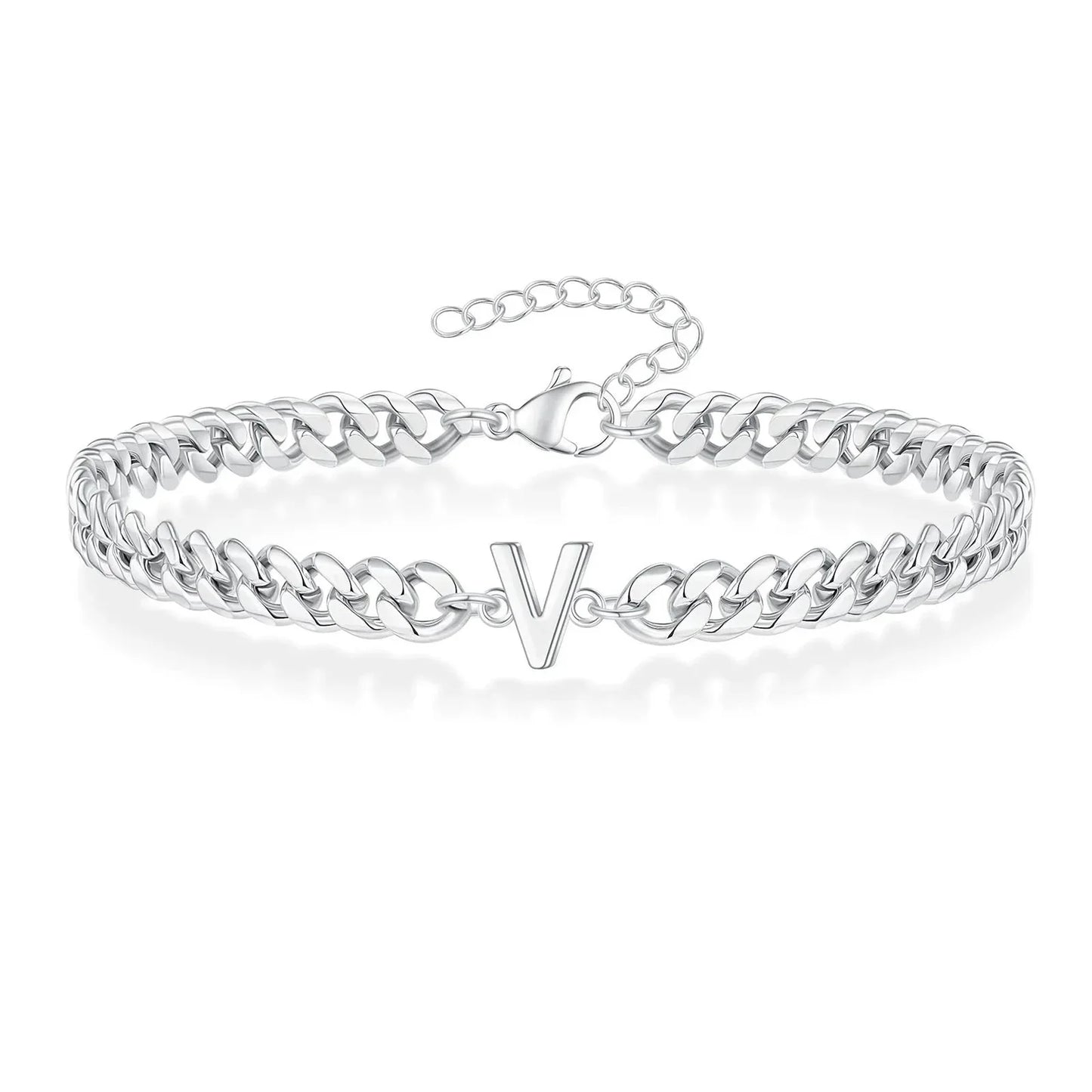 BowLift | Couples Letter Initial Cuban Bracelet