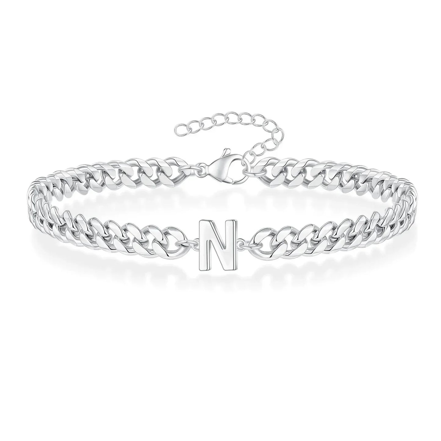 Kalsten | Couples Letter Initial Cuban Bracelet
