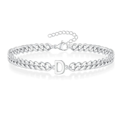 Kalsten | Couples Letter Initial Cuban Bracelet