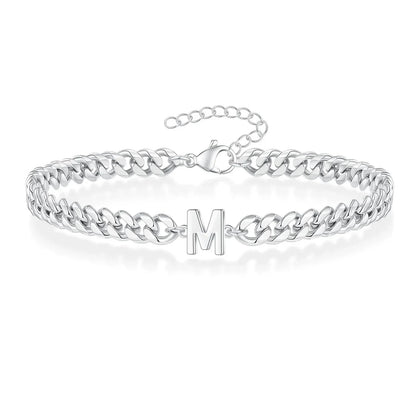 Kalsten | Couples Letter Initial Cuban Bracelet