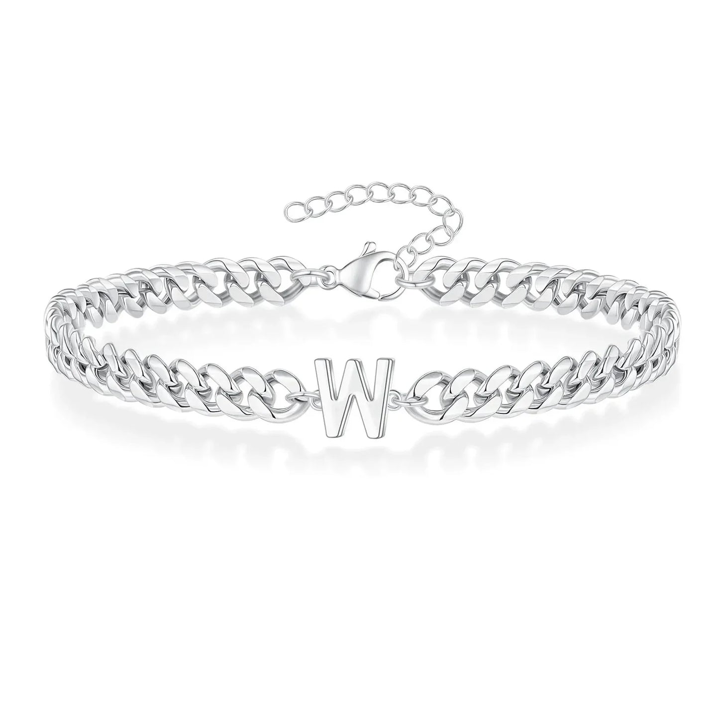 BowLift | Couples Letter Initial Cuban Bracelet
