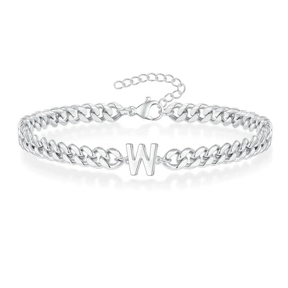 Kalsten | Couples Letter Initial Cuban Bracelet