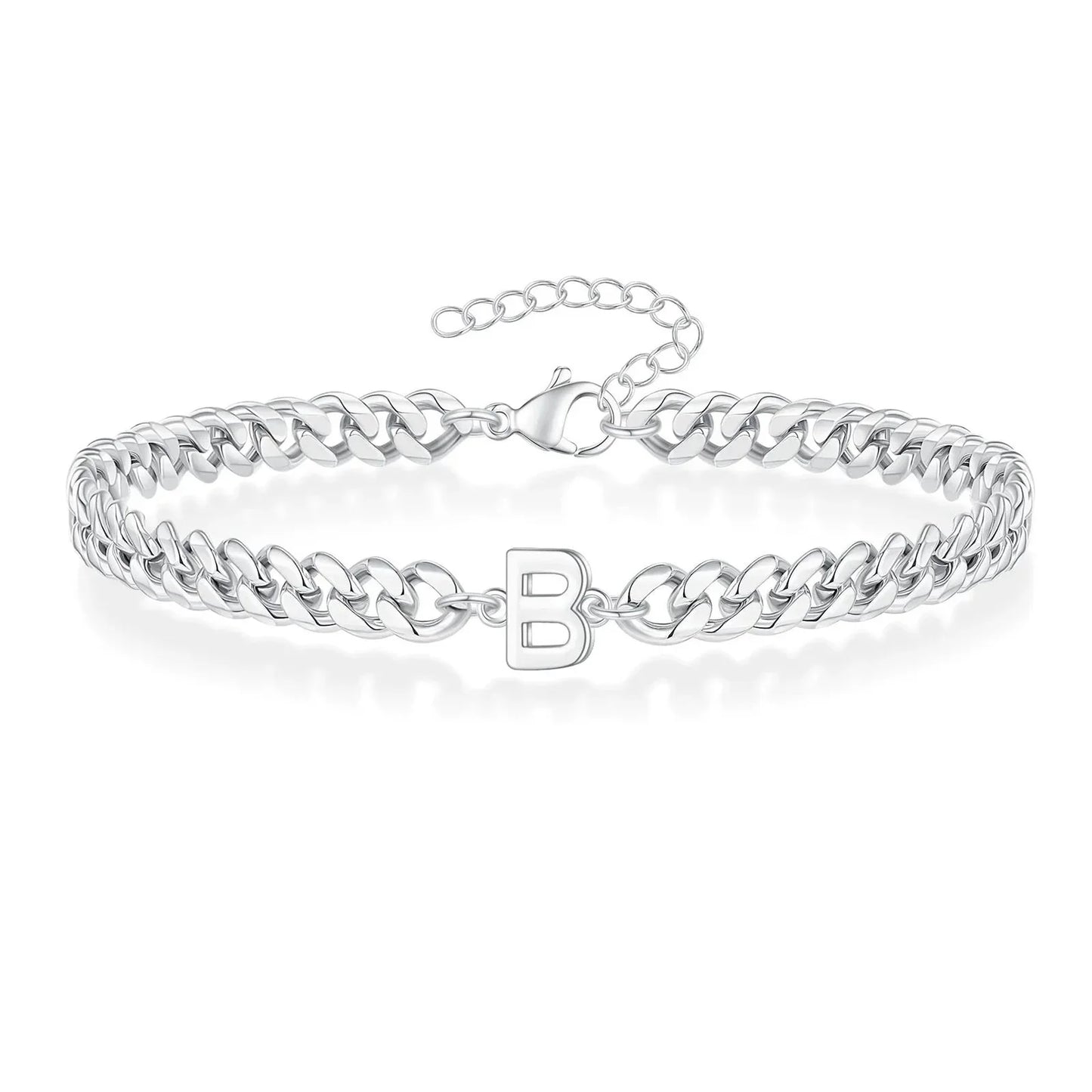 BowLift | Couples Letter Initial Cuban Bracelet