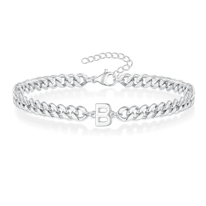Kalsten | Couples Letter Initial Cuban Bracelet