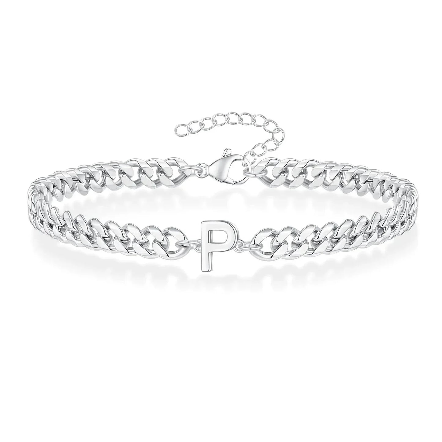 BowLift | Couples Letter Initial Cuban Bracelet