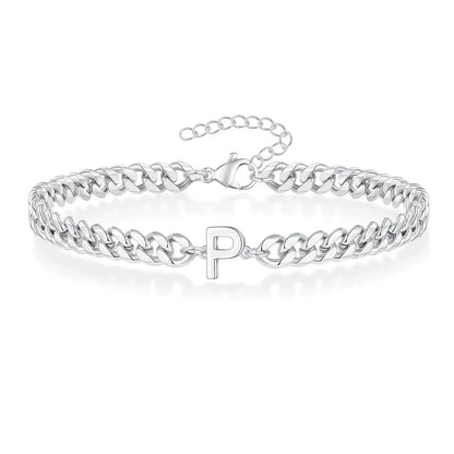 Kalsten | Couples Letter Initial Cuban Bracelet