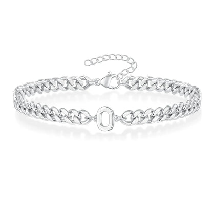 BowLift | Couples Letter Initial Cuban Bracelet