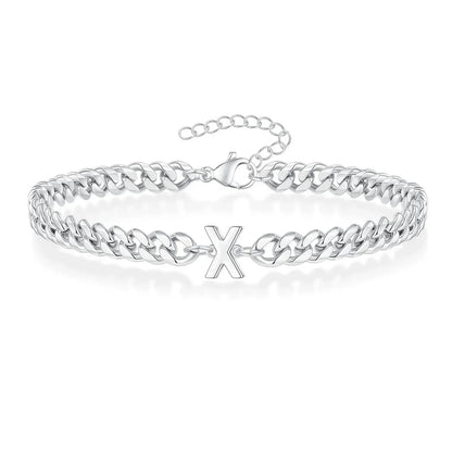 Kalsten | Couples Letter Initial Cuban Bracelet