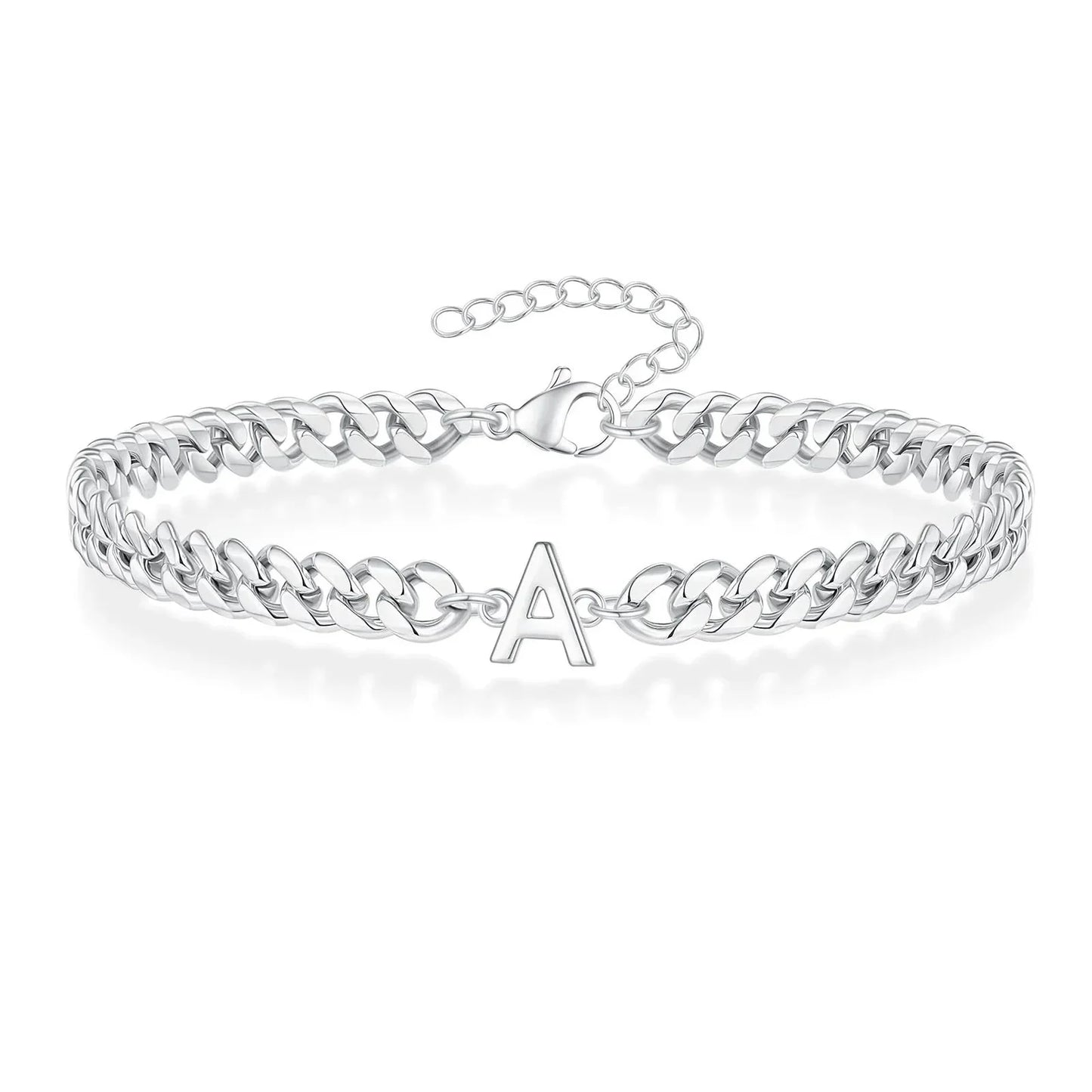 BowLift | Couples Letter Initial Cuban Bracelet
