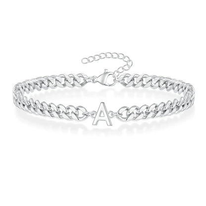 Kalsten | Couples Letter Initial Cuban Bracelet