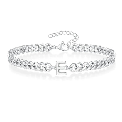 Kalsten | Couples Letter Initial Cuban Bracelet