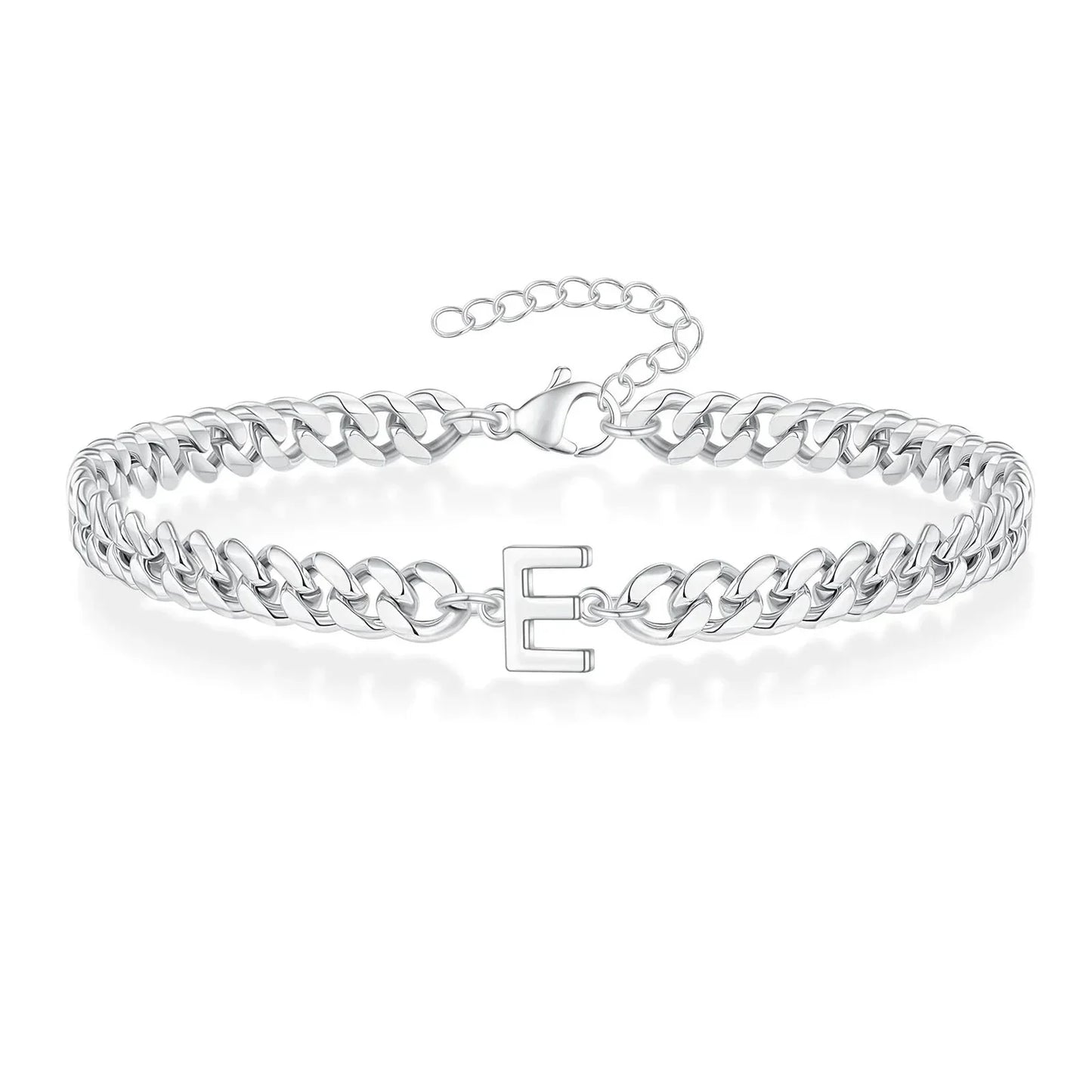 Skanto | Couple's Letter Initial Cuban Bracelet
