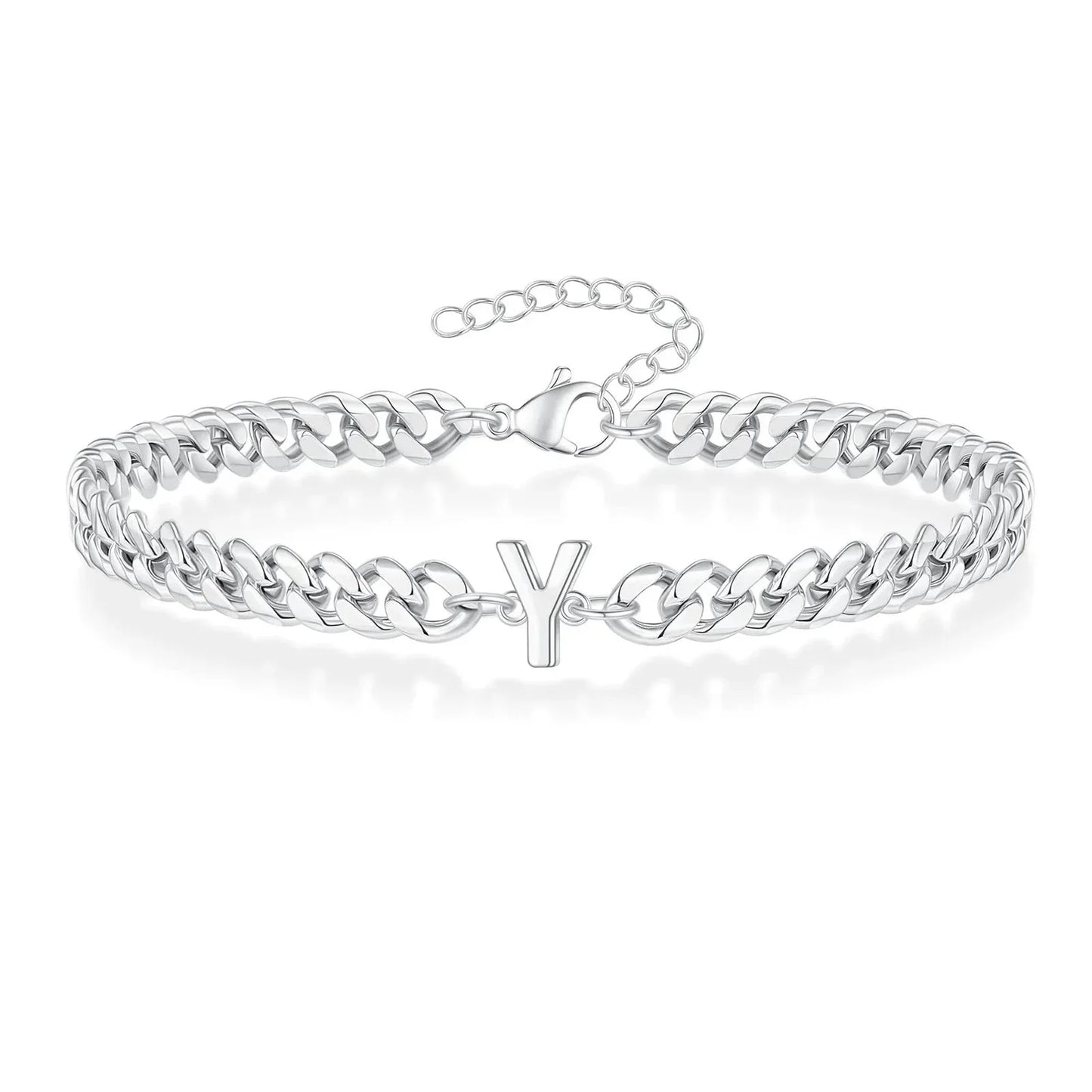 BowLift | Couples Letter Initial Cuban Bracelet