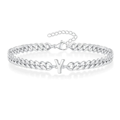 Kalsten | Couples Letter Initial Cuban Bracelet
