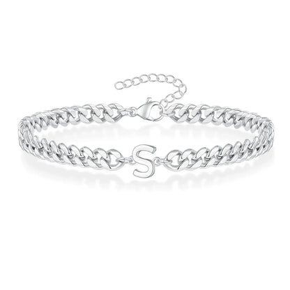 Kalsten | Couples Letter Initial Cuban Bracelet