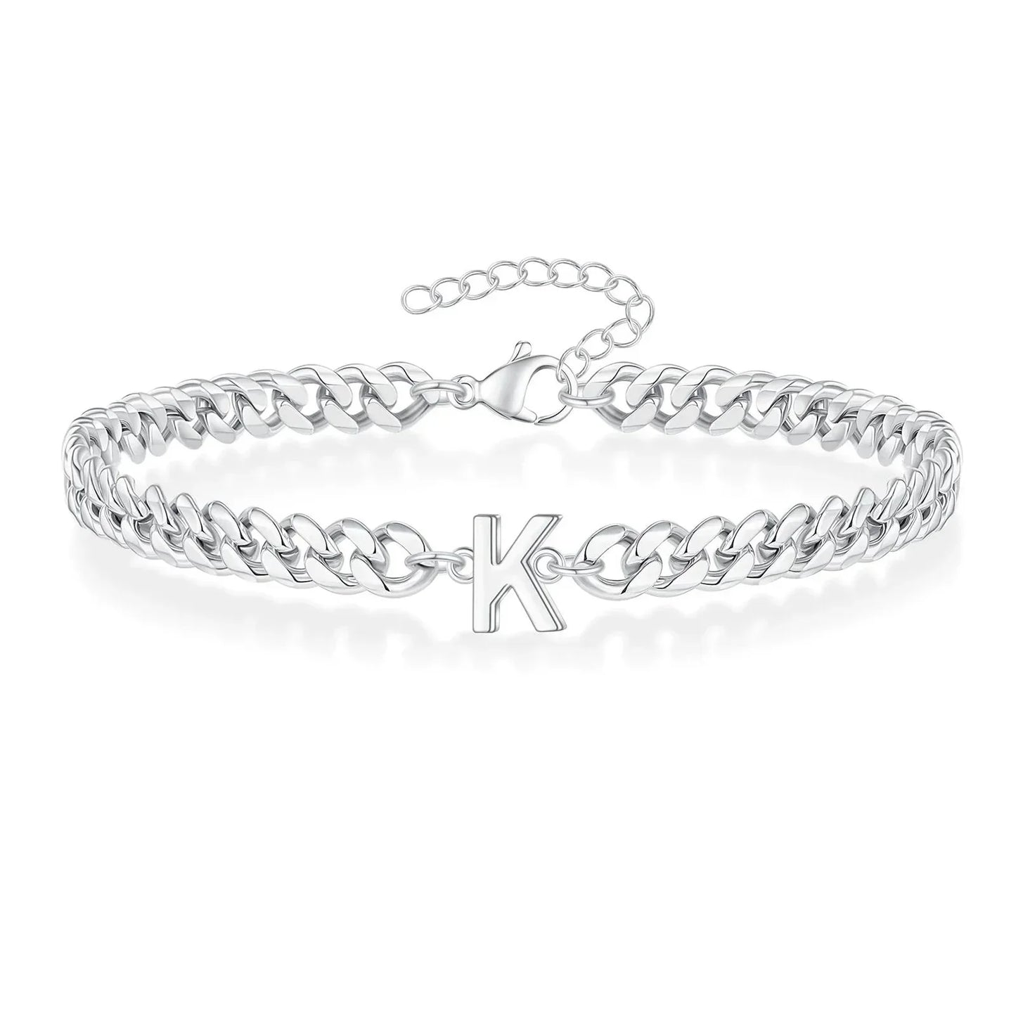 Kalsten | Couples Letter Initial Cuban Bracelet
