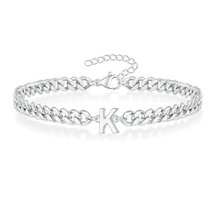Kalsten | Couples Letter Initial Cuban Bracelet
