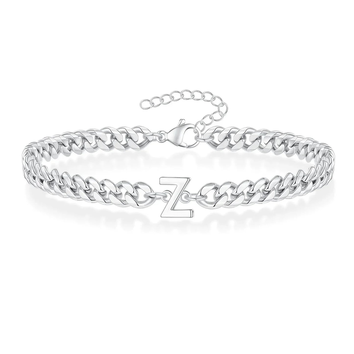 BowLift | Couples Letter Initial Cuban Bracelet