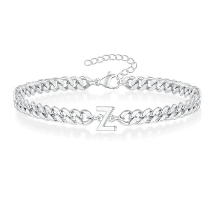 Kalsten | Couples Letter Initial Cuban Bracelet