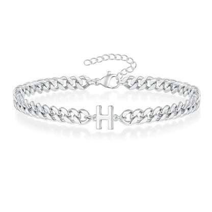 Kalsten | Couples Letter Initial Cuban Bracelet